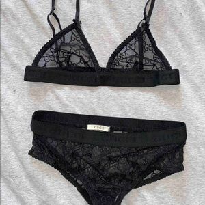 Gucci GG Tulle Lingerie Set $1,197.63